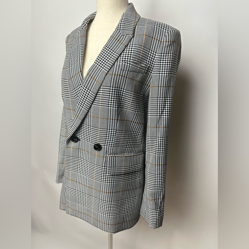 NWT Rebecca Minkoff Grace Blazer Black Plaid Size 2